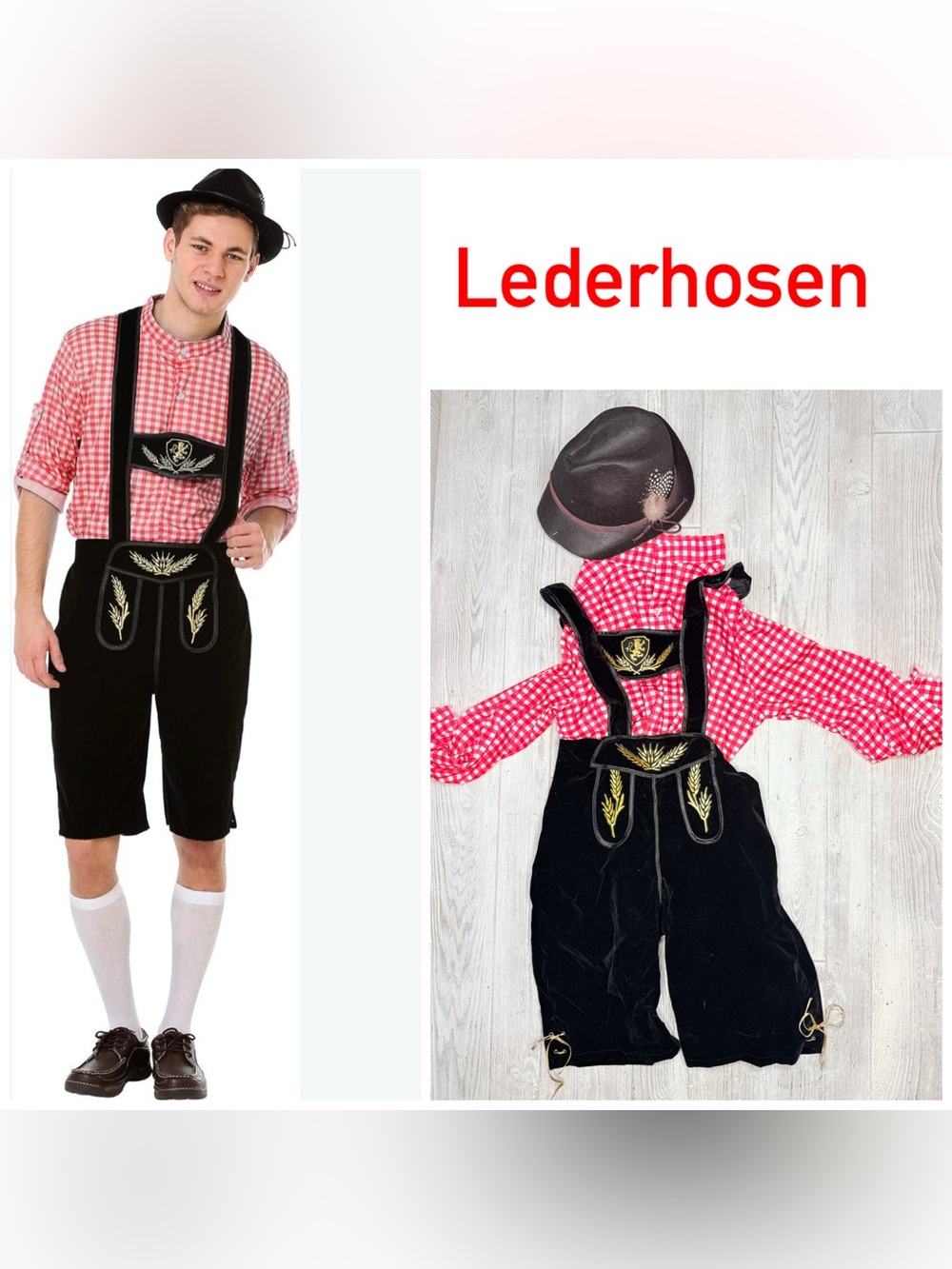 Bavarian Lederhosen Costume German Oktoberfest Outfits Halloween costume cosplay